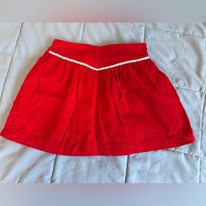 Hanna Andersson red skirt size 90 (fits like a 2/3T)